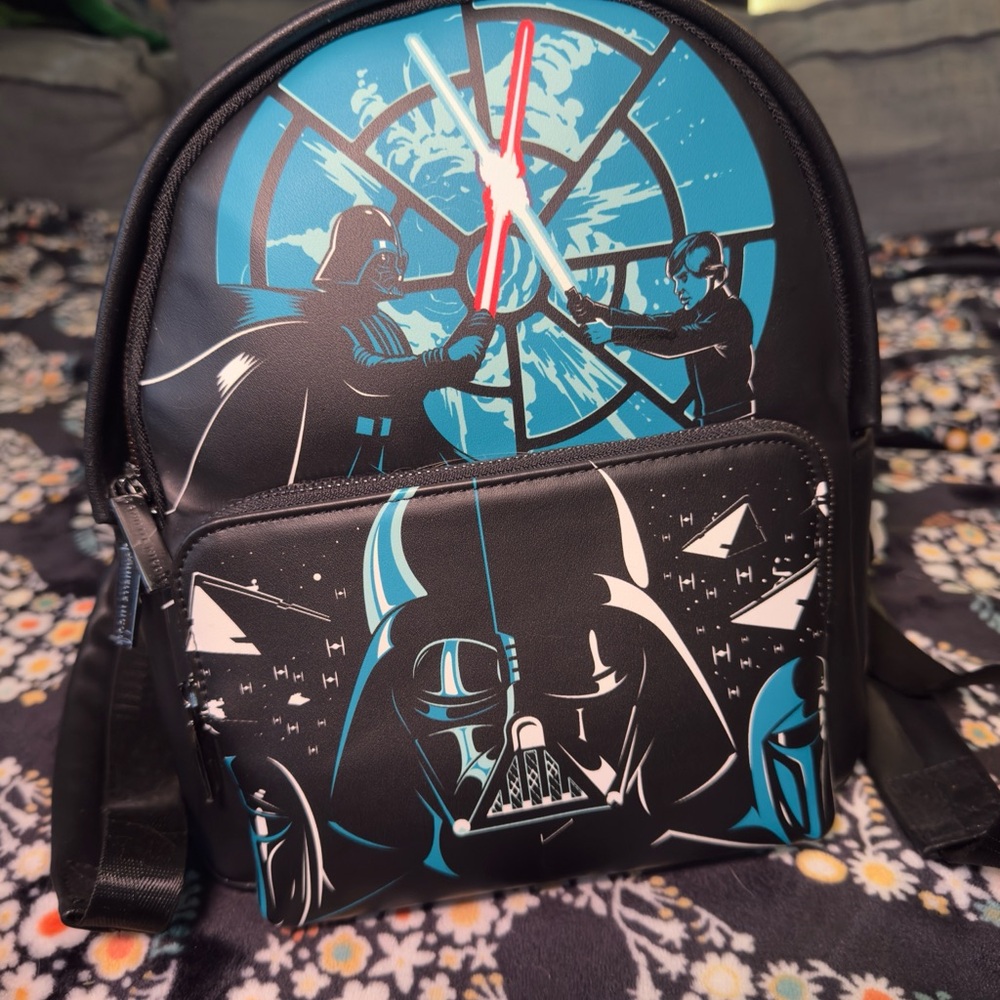Danielle Nicole Black and Blue Star Wars Backpack